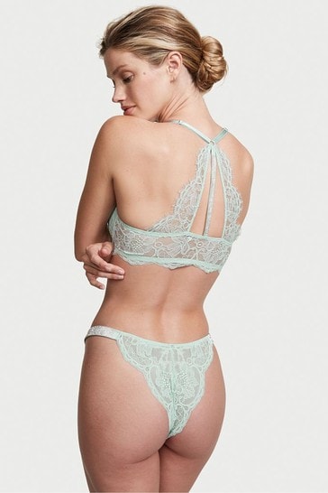 Buy Victoria's Secret Hazy Mint Green Lace Shine Strap Brazilian Panty from  Next Luxembourg