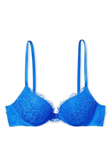 Buy Victoria's Secret Majorelle Blue Lace Push Up Bra from Next