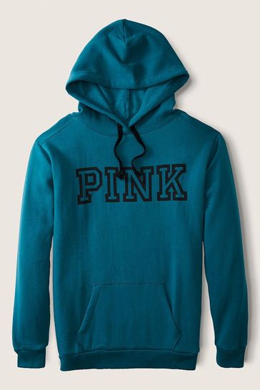 Buy Victoria s Secret PINK Blue Coral with Logo Fleece Pullover