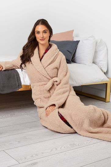 Calvin klein plush shawl collar robe outlet