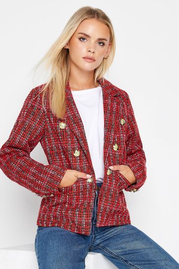 Tweed blazer women petite clearance