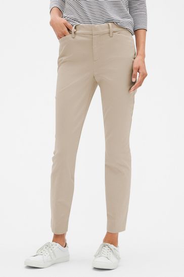 Gap Beige Signature Skinny Ankle Trousers