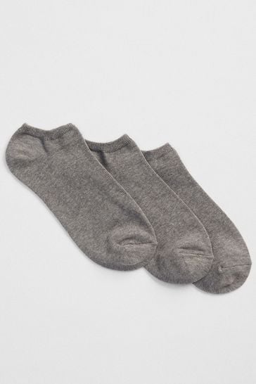 Gap Grey Basic Ankle Socks 3-Pack