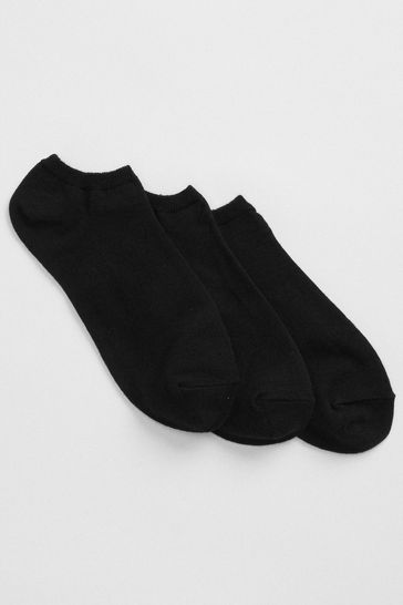 Gap Black Basic Ankle Socks 3-Pack