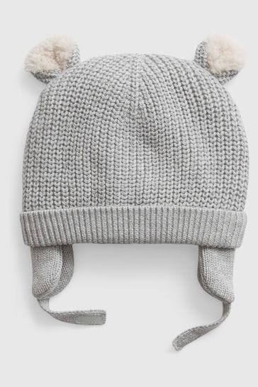 Buy Gap Sherpa Lined Bear Beanie Hat from the Next UK online shop