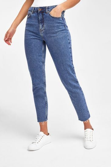 Cropped straight jeans