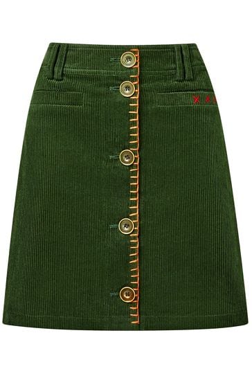 Joe Browns Green Its All In The Details Cord Skirt