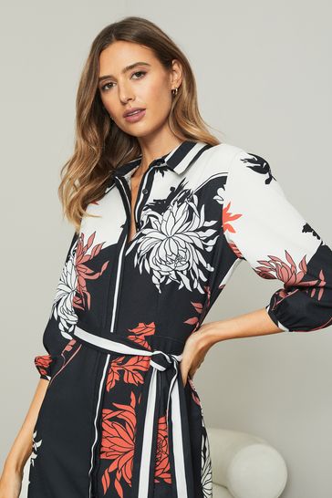 Lipsy floral shirt dress online