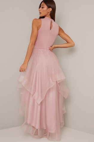 chi chi london pink bridesmaid dress
