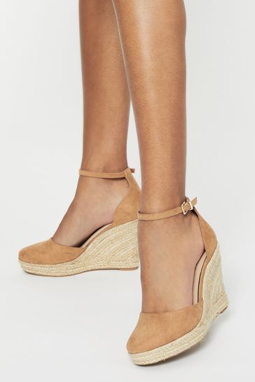 Lipsy closed toe discount espadrille wedge in black