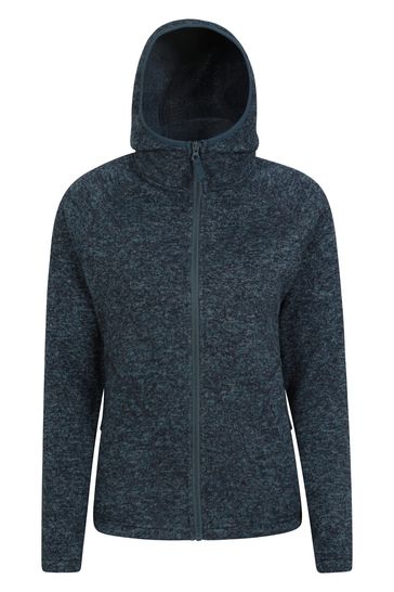 Mountain Warehouse Blue Nevis Womens Full Zip Hoodie