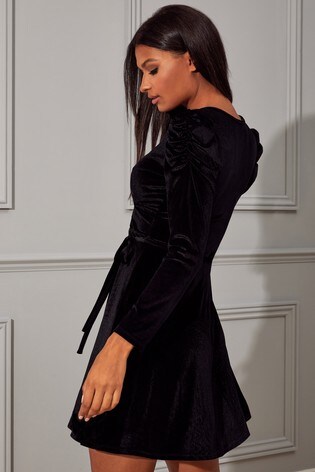 Buy Lipsy Puff Sleeve Wrap Dress from ...