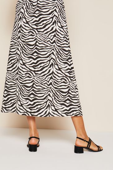 Buy Friends Like These Black Suedette Standard Fit Minimal Block Low Heel Sandal from Next Turkey