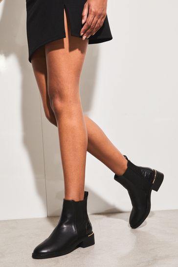 Lipsy flat ankle chelsea boot hot sale