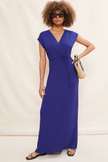 Blue summer sales maxi dress