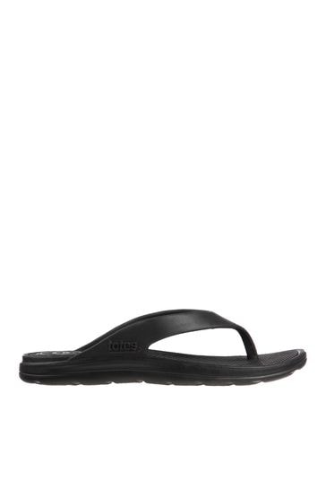 Ladies black flip flops sale