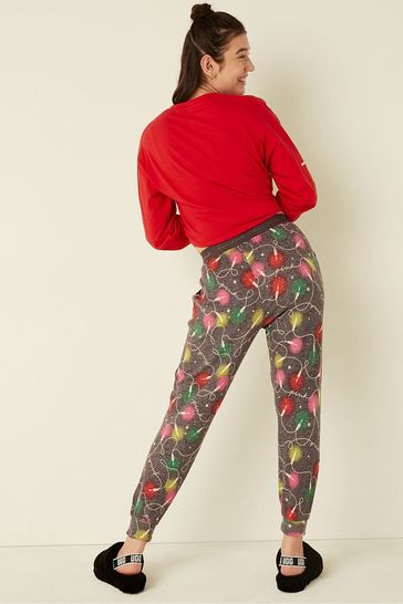 Pink cozy sleep legging sales