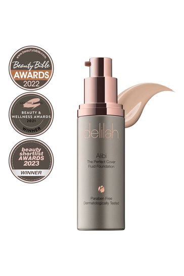 delilah ALIBI  The Perfect Cover Fluid Foundation