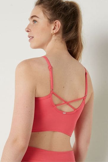 Buy Victoria's Secret PINK Sunkissed Pink Ultimate Lightly Lined Sports  Crop from Next Hungary