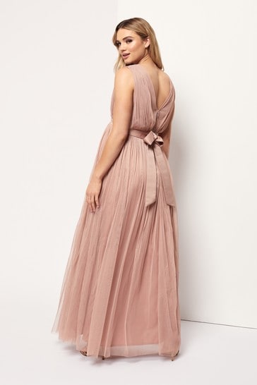 Buy Anaya With Love Light Pink Maternity V Neck Maxi Dress from