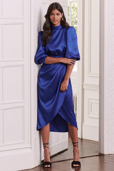 Lipsy wrap self discount tie midi dress