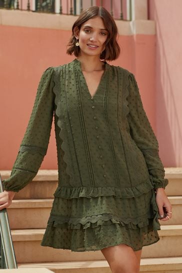 Drop waist long dress top