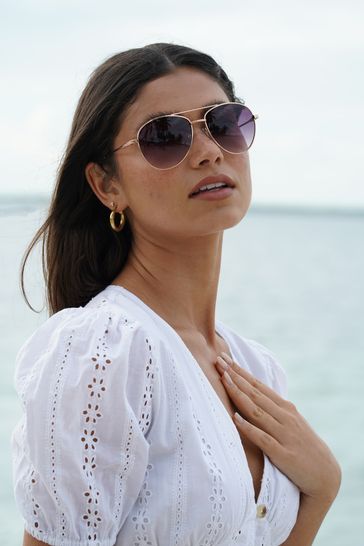Lipsy aviator sunglasses sales