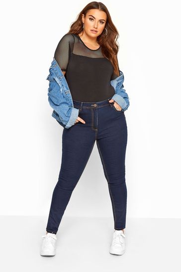 Yours Curve Blue Ruby Straight Leg Jean