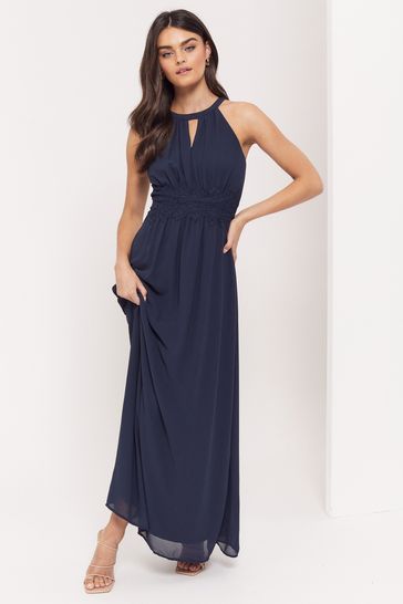 Vila halterneck 2025 maxi dress
