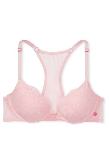 Buy Victoria's Secret Pretty Blossom Pink Lace Front Fastening