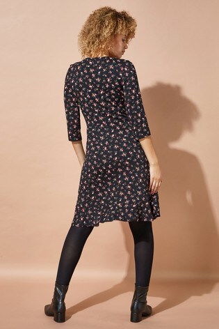Roman Originals Floral Side Button Fit 