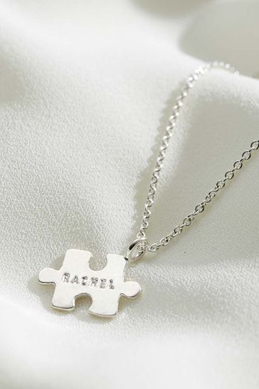 Personalised Mini Jigsaw Necklace by Posh Totty Designs