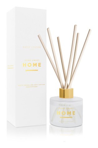 Katie Loxton Sentiment Reed Diffuser | Home Sweet Home | White Orchid and Soft Cotton | 100ml