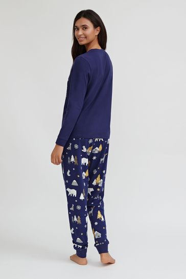Polar bear pyjamas womens top
