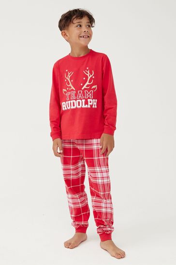 Team rudolph pyjamas top