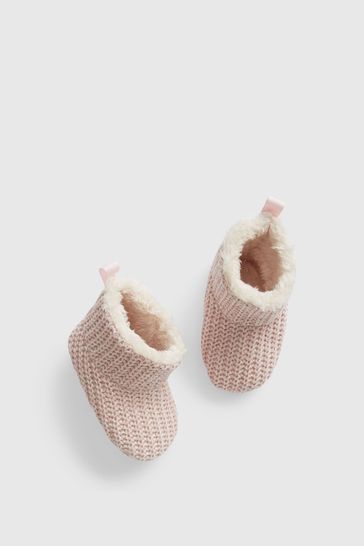 Gap Pink Sherpa-Lined Booties