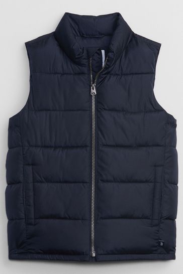 Buy Gap Navy Blue Cold Control Puffer Vest from Next Ireland