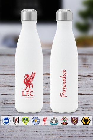 Personalised Football Crest Insulated Water Bottle by Personalised Football Gifts