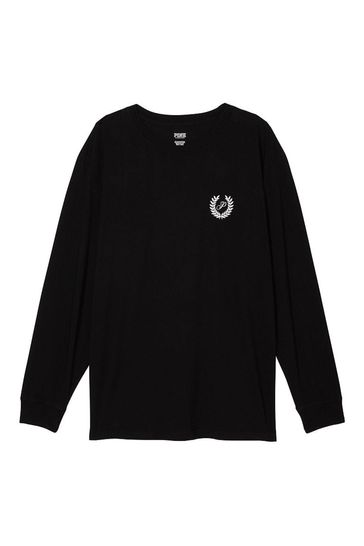Black pink long best sale sleeve t shirt