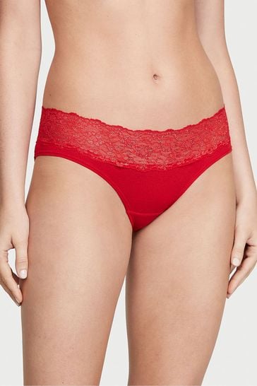 Buy Victoria's Secret Lipstick Red Posey Hipster Lace Waist