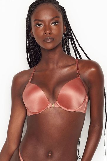 Victoria's Secret Withered Rose Pink Add 2 Cups Smooth Front Fastening Push Up Bra