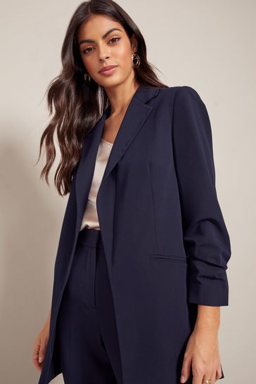 Blue petite on sale blazer