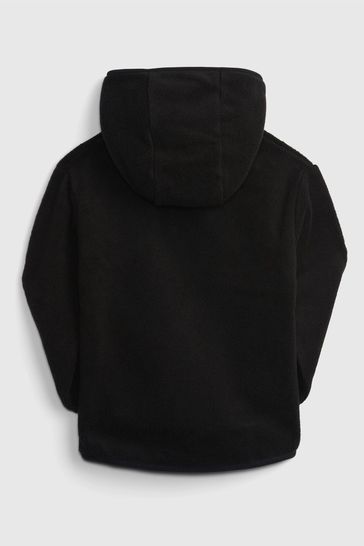 Buy Gap Black Logo Fleece Hoodie from Next Luxembourg