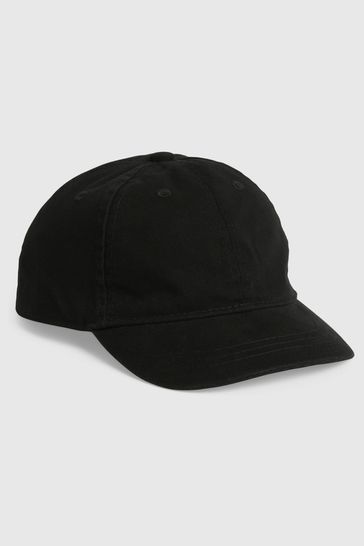 Gap Black Organic Cotton Washed Baseball Hat