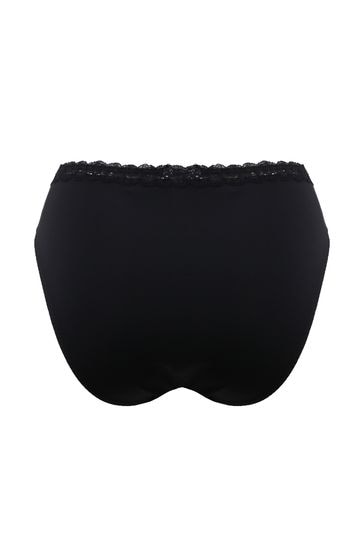 Buy Pour Moi Black Luxe Linear High Leg Knicker from Next USA