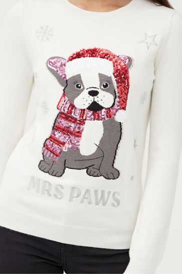 Dog print christmas jumper new arrivals