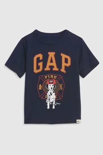 Gap Navy Dog Short Sleeve Pocket T-Shirt