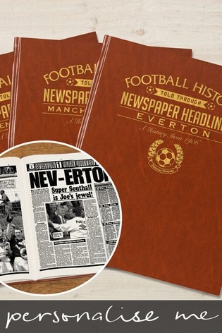 Personalised Football Newspaper Book by Signature Book Publishing