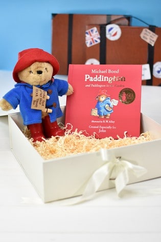 Personalised Paddington Story Book And Plush Toy Gift Set by Signature Book Publishing