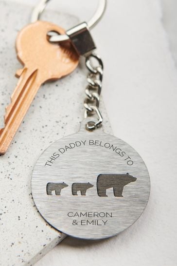 Daddy bear keyring shop